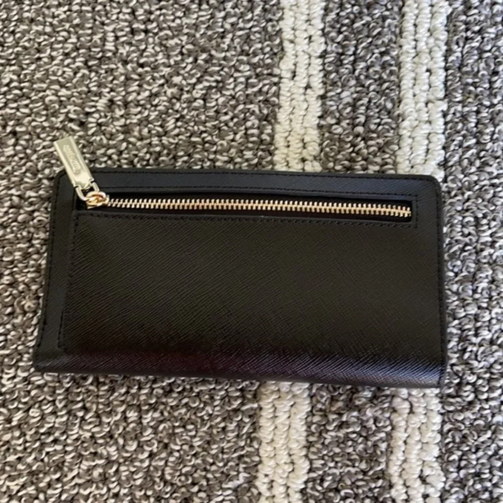 Kate Spade Staci Large Slim Bifold Wallet Black